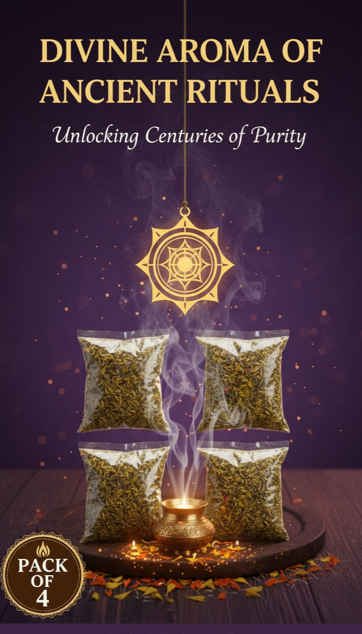 Pure Hawan Samagri – 4 Pack | Natural Ingredients for Auspicious Pooja Rituals