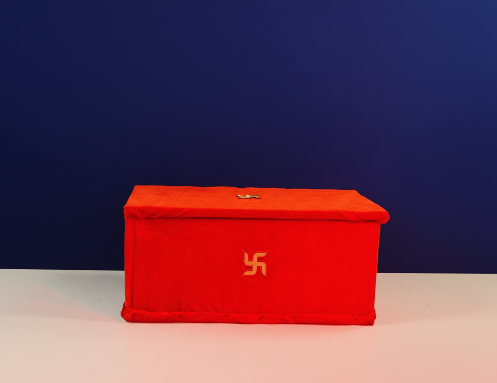 Complete durga puja big box with idol and temple