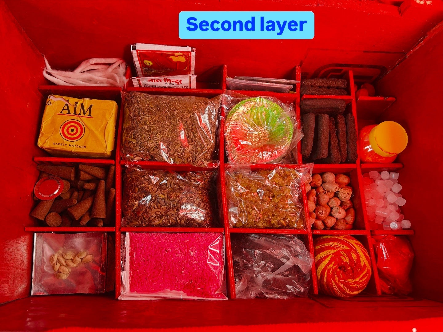 Complete durga puja big box with idol and temple