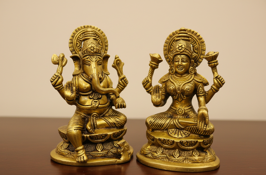 Laxmi Ganesh Brass Big Idol – Bring Home Peace, Prosperity & Divine Blessings