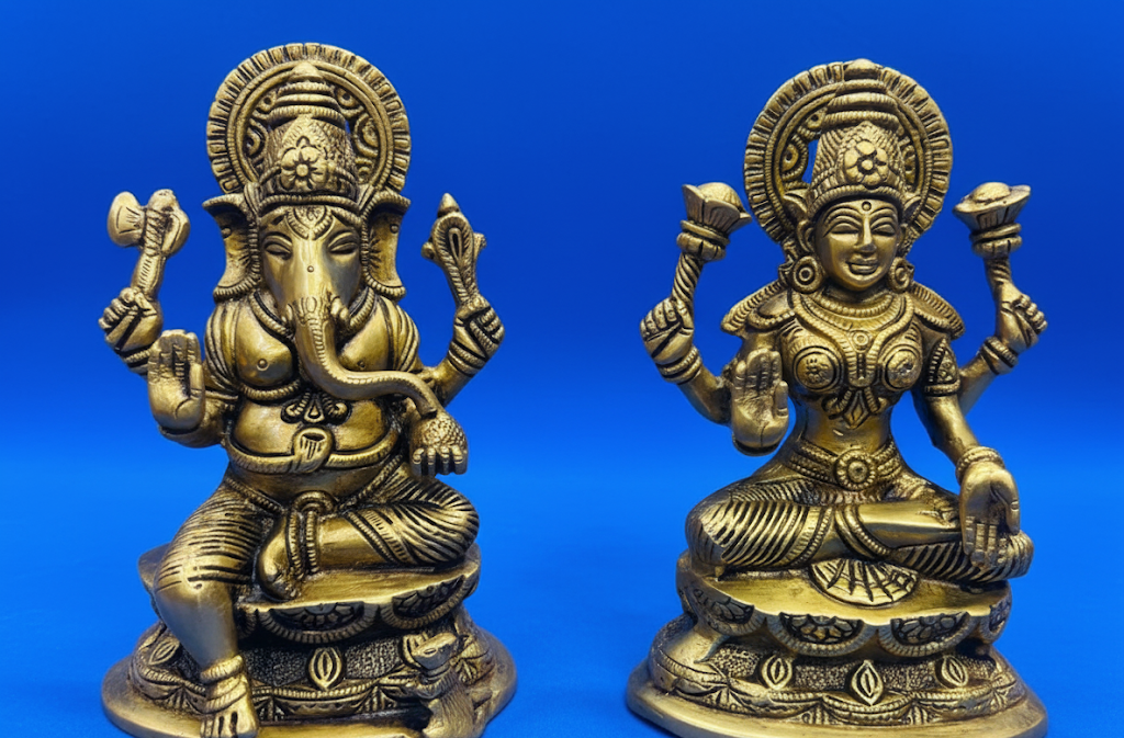 Laxmi Ganesh Brass Big Idol – Bring Home Peace, Prosperity & Divine Blessings