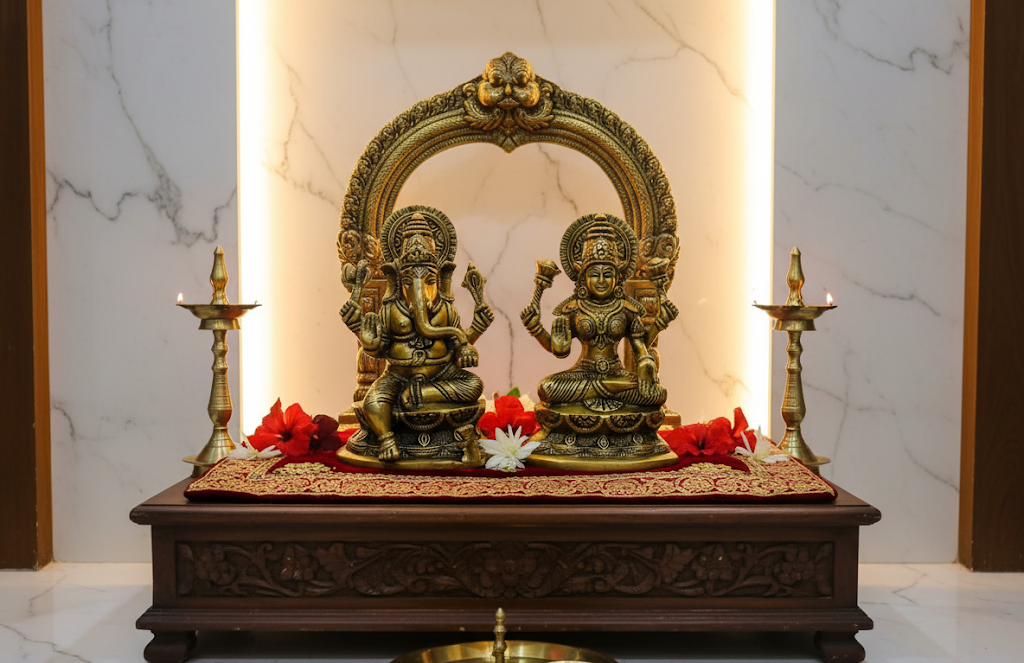 Laxmi Ganesh Brass Big Idol – Bring Home Peace, Prosperity & Divine Blessings